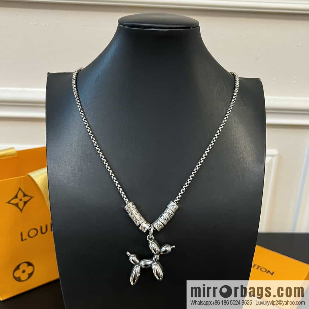 Louis Vuitton Louis Vuitton Green Medieval Collection Puppy Necklace