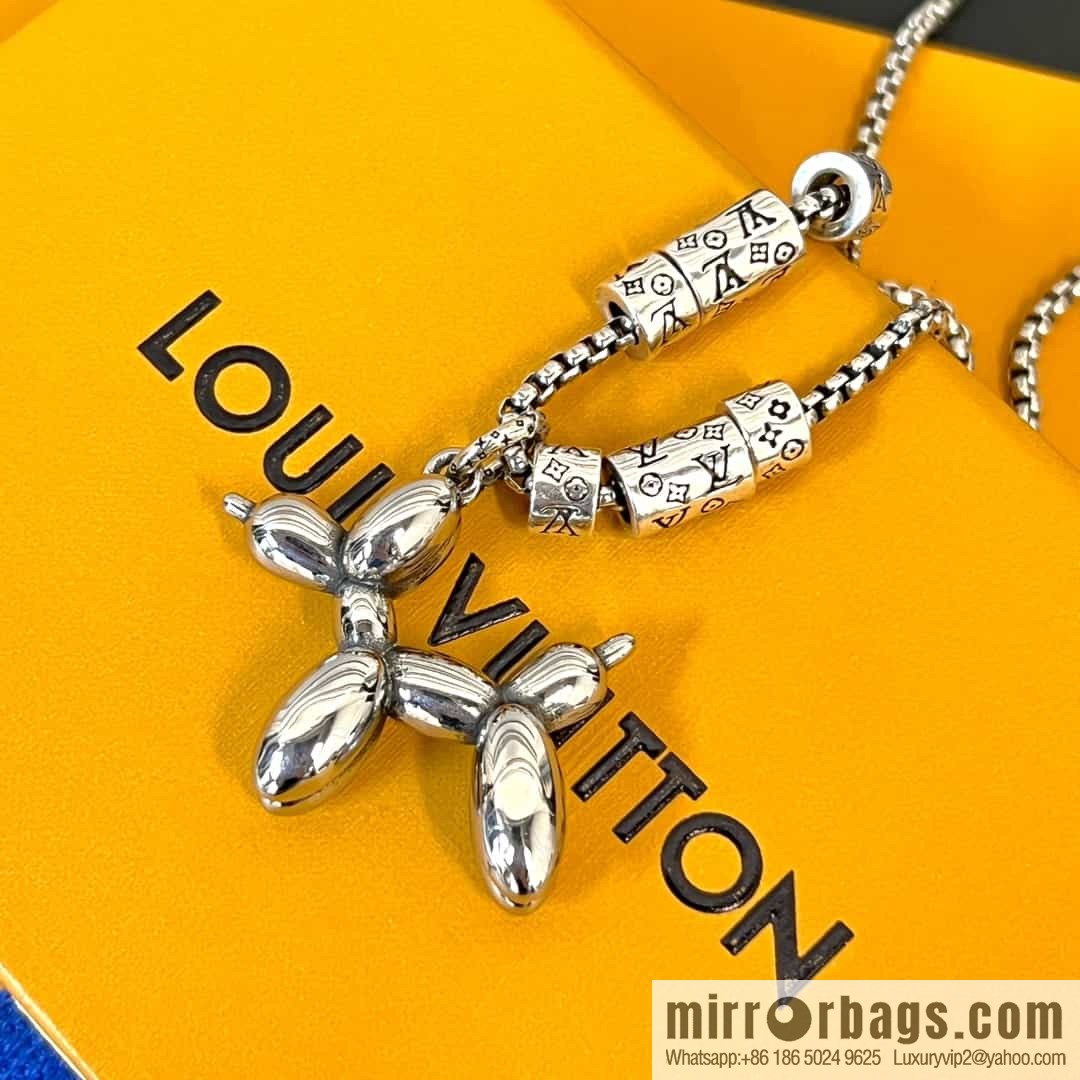 Louis Vuitton Louis Vuitton Green Medieval Collection Puppy Necklace