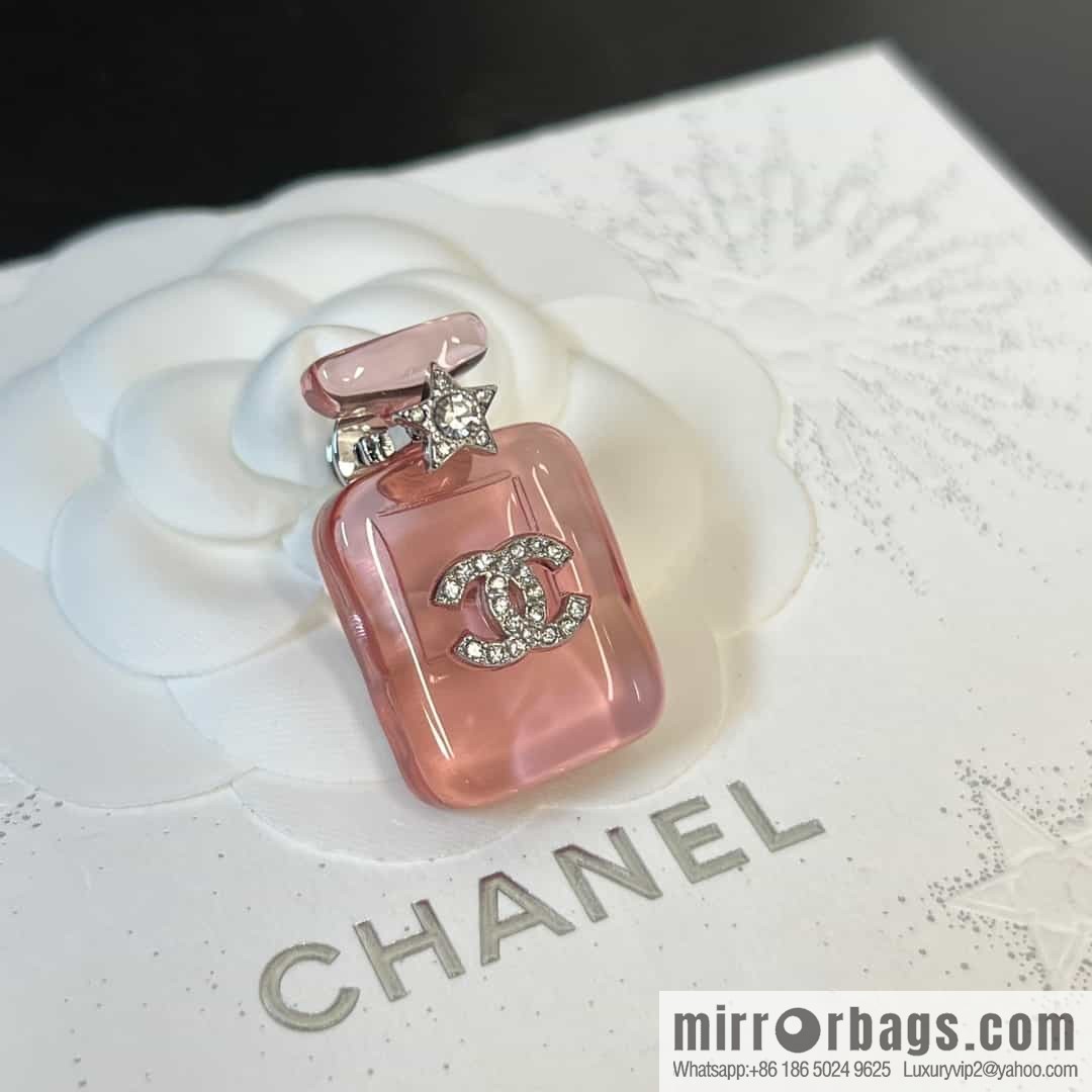 New ☑️ Chanel double c acrylic perfume bottle brooch
