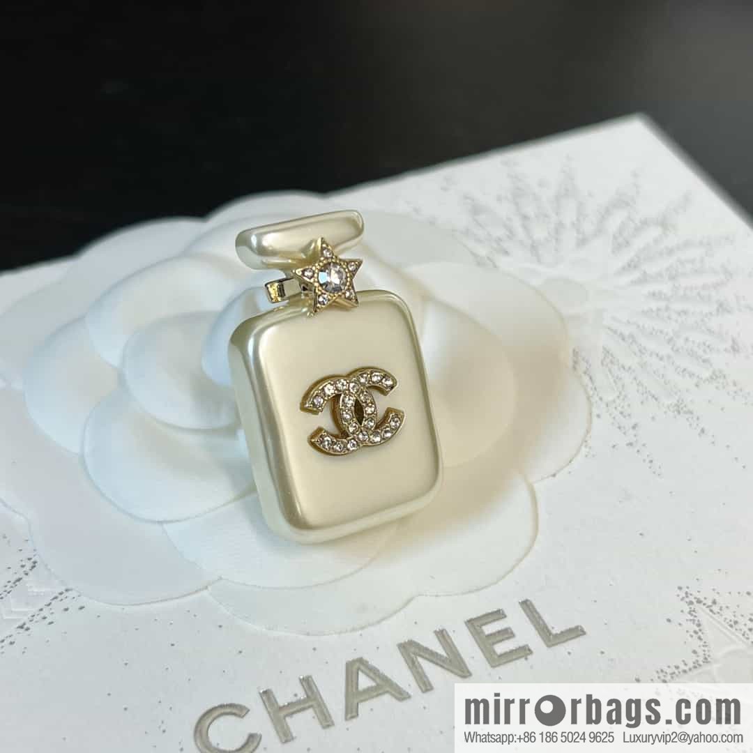 New ☑️ Chanel double c acrylic perfume bottle brooch