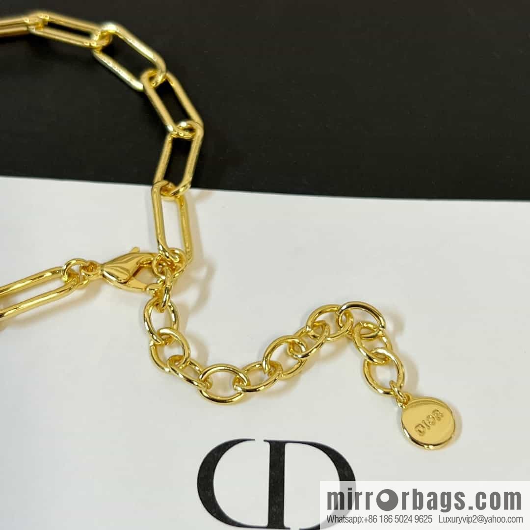 New ☑️ Dior hollowed out full diamond letter necklace, bracelet