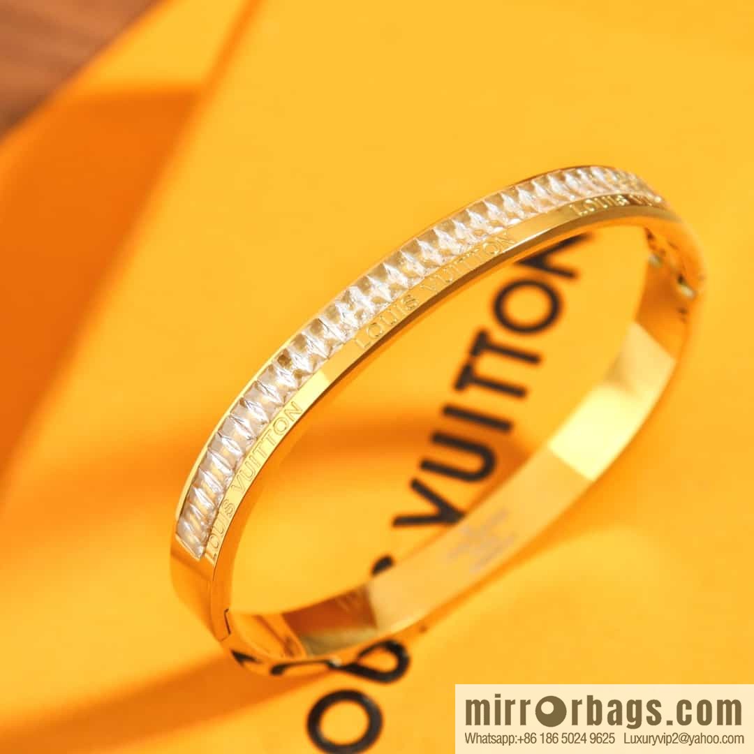 Louis Vuitton Medieval Gold Square Diamond Bracelet Bracelet