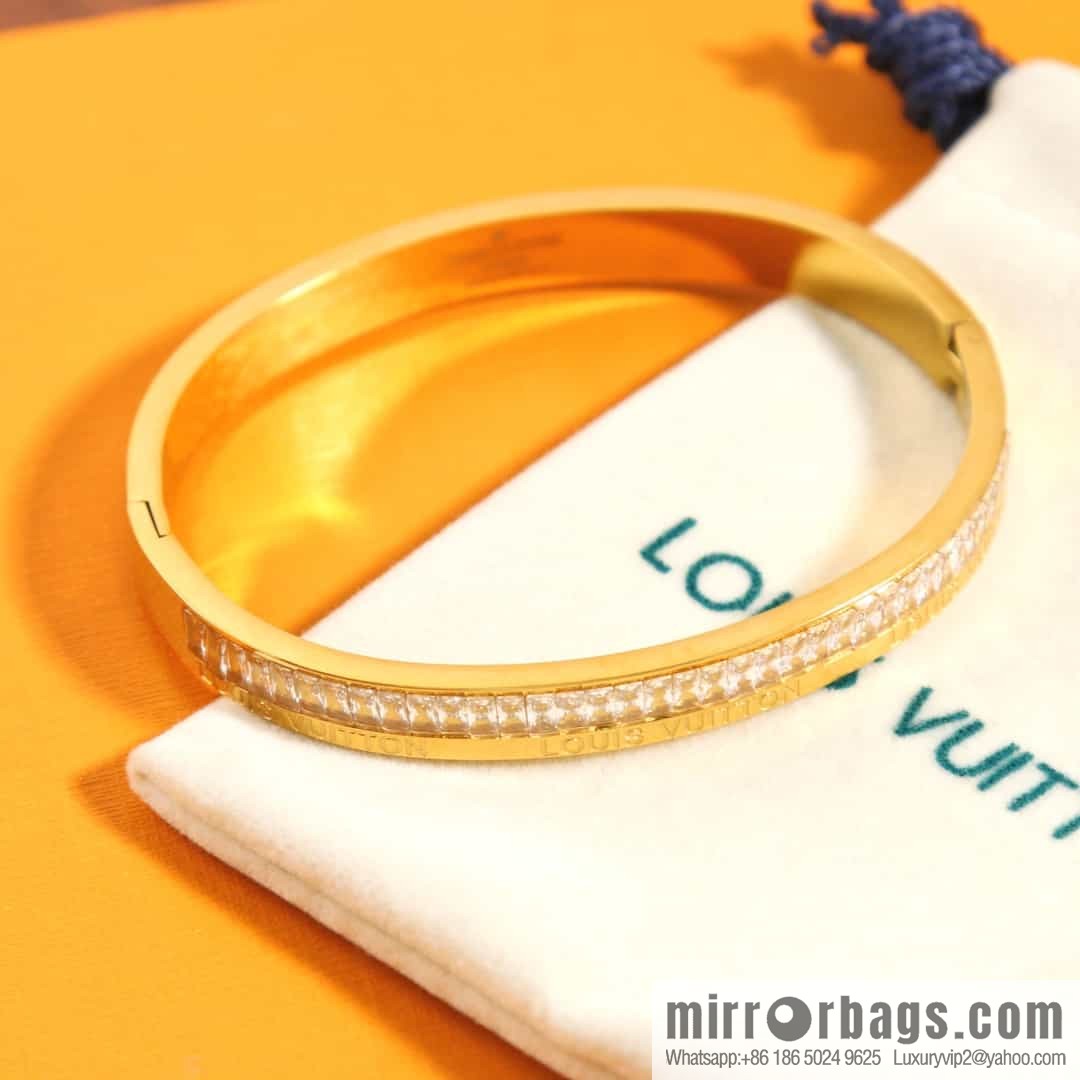 Louis Vuitton Medieval Gold Square Diamond Bracelet Bracelet