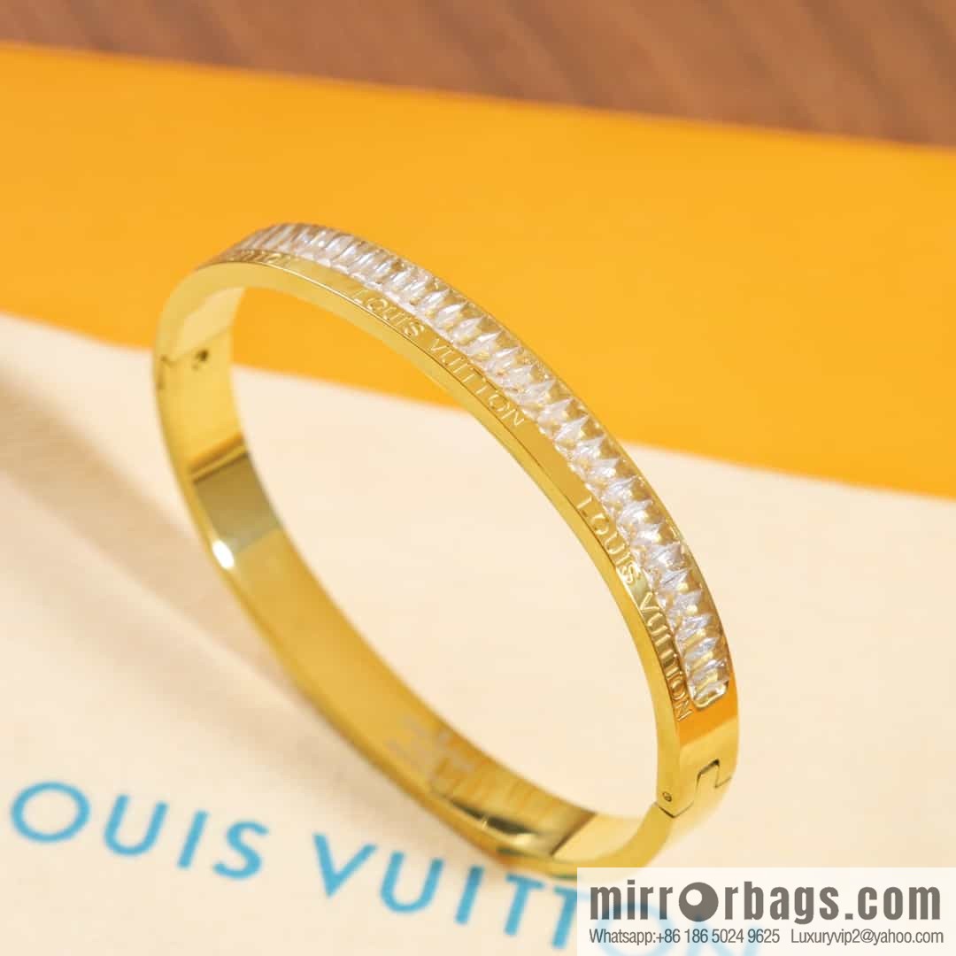 Louis Vuitton Medieval Gold Square Diamond Bracelet Bracelet