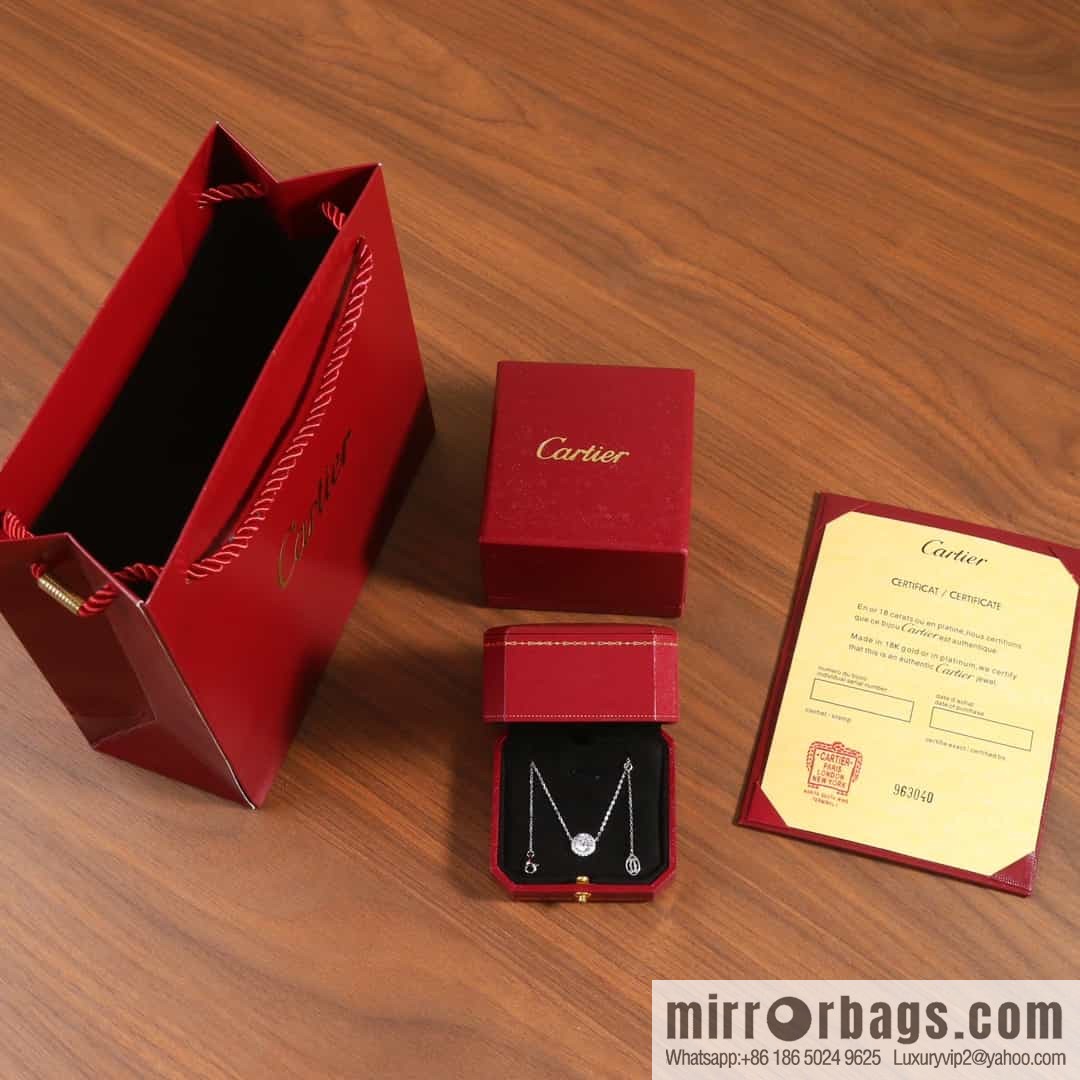 Cartier single diamond necklace