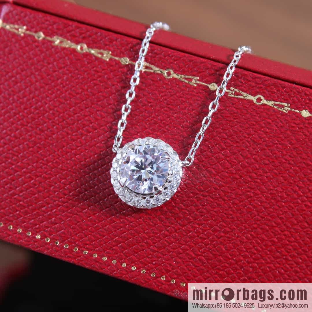 Cartier single diamond necklace