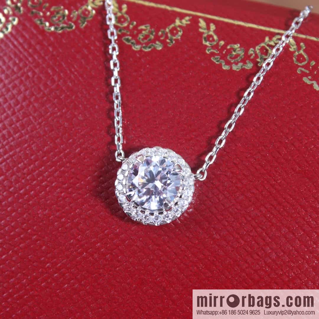 Cartier single diamond necklace