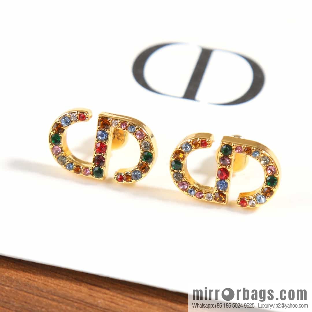 New ☑️ Dior CD diamond stud earrings