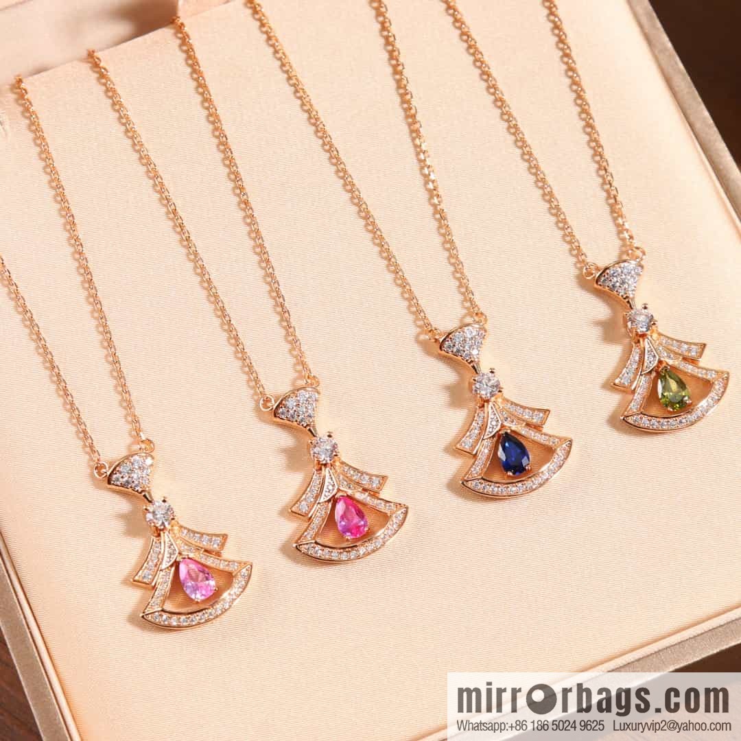 BVLGARI DIVAS'DREAM Gemstone Fan Necklace