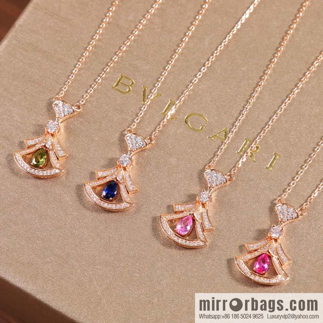 BVLGARI DIVAS'DREAM Gemstone Fan Necklace