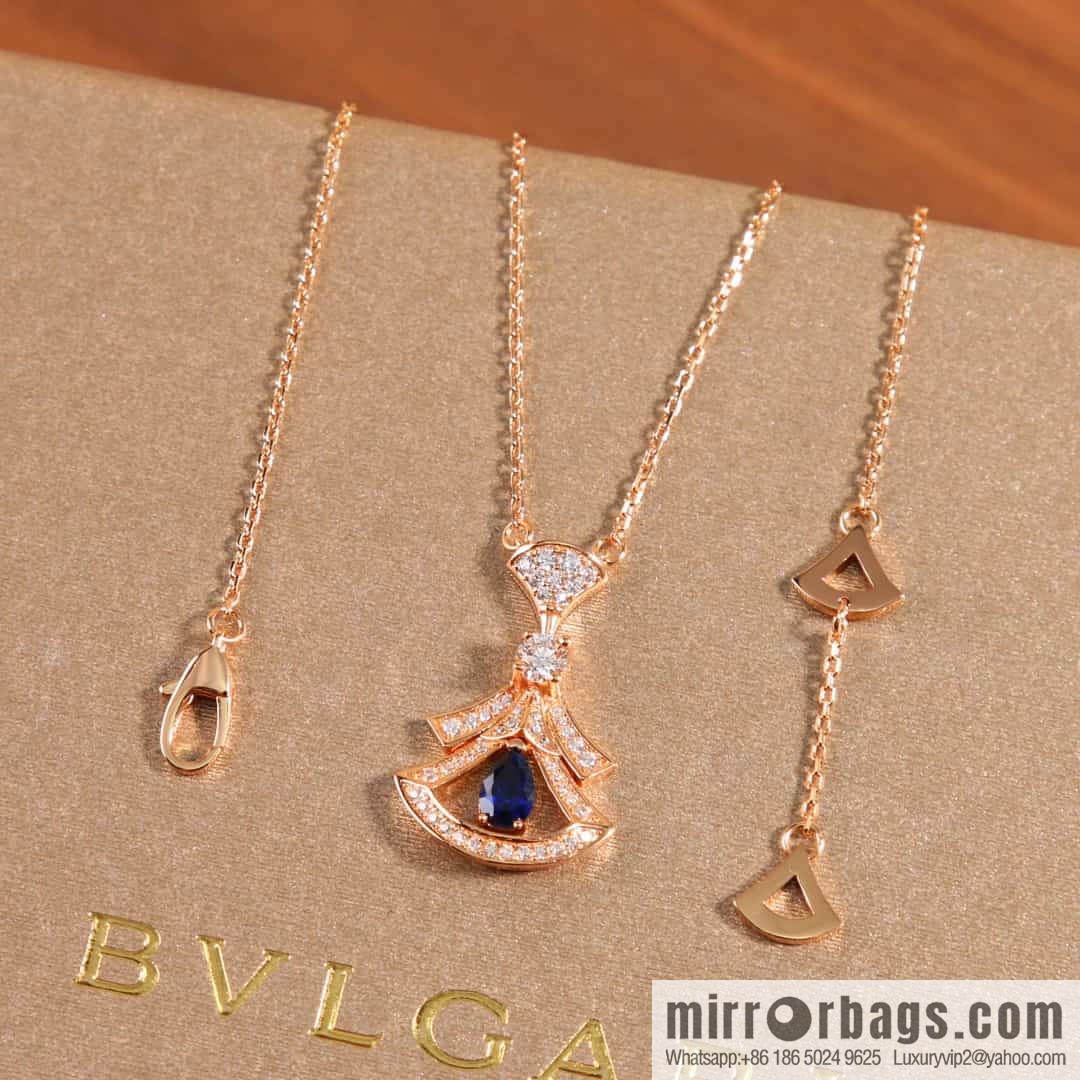BVLGARI DIVAS'DREAM Gemstone Fan Necklace