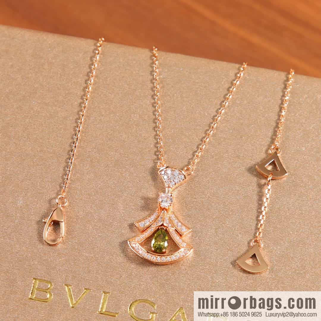 BVLGARI DIVAS'DREAM Gemstone Fan Necklace