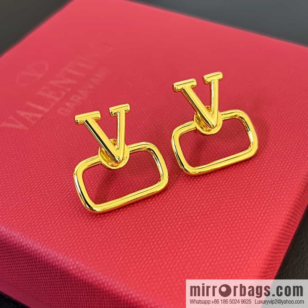 New ☑️ Valentino V gold stud earrings