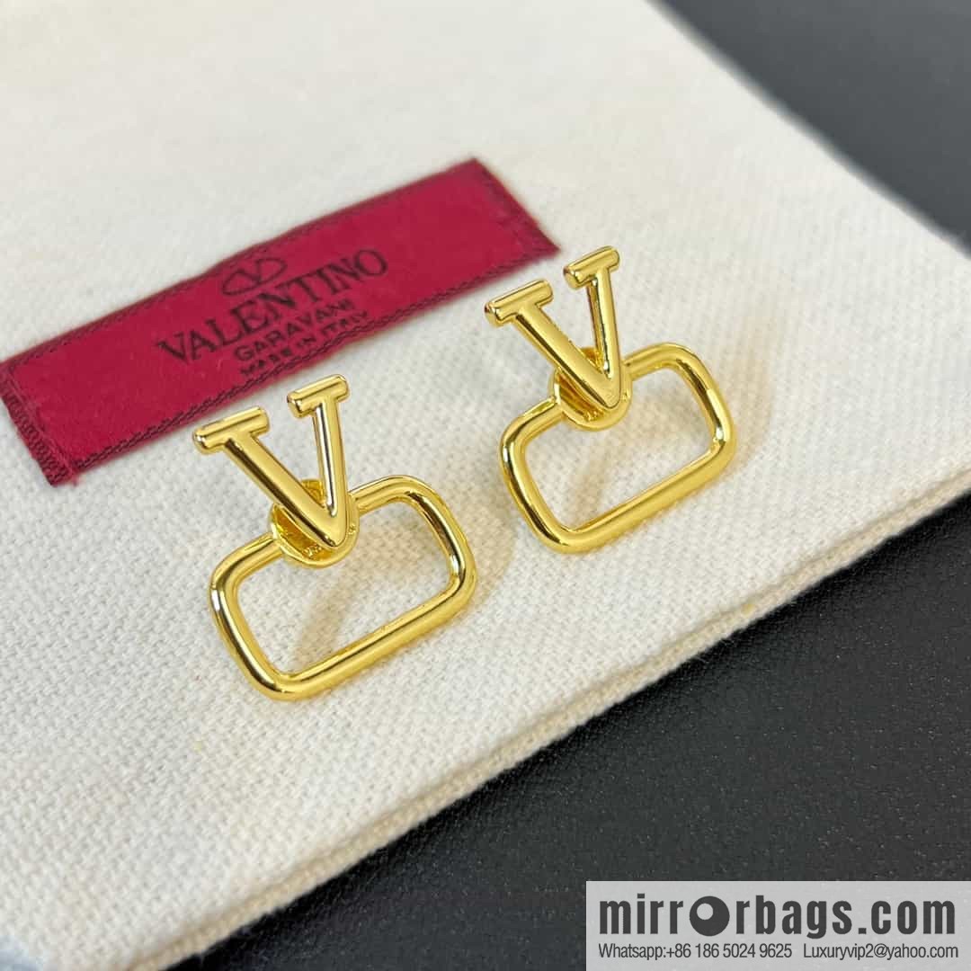 New ☑️ Valentino V gold stud earrings
