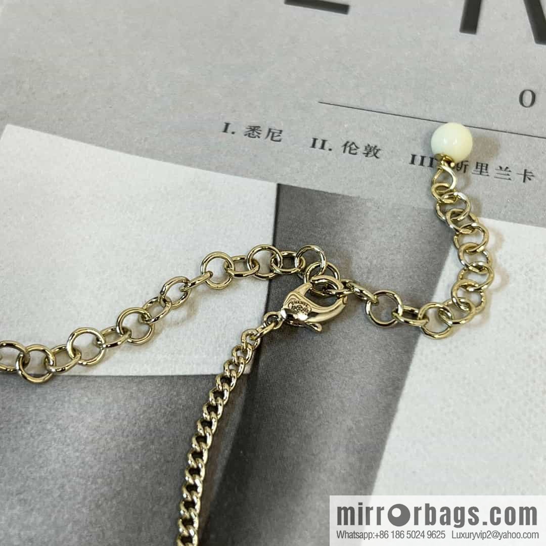 New ☑️ Chanel double c rhombus full diamond tassel necklace