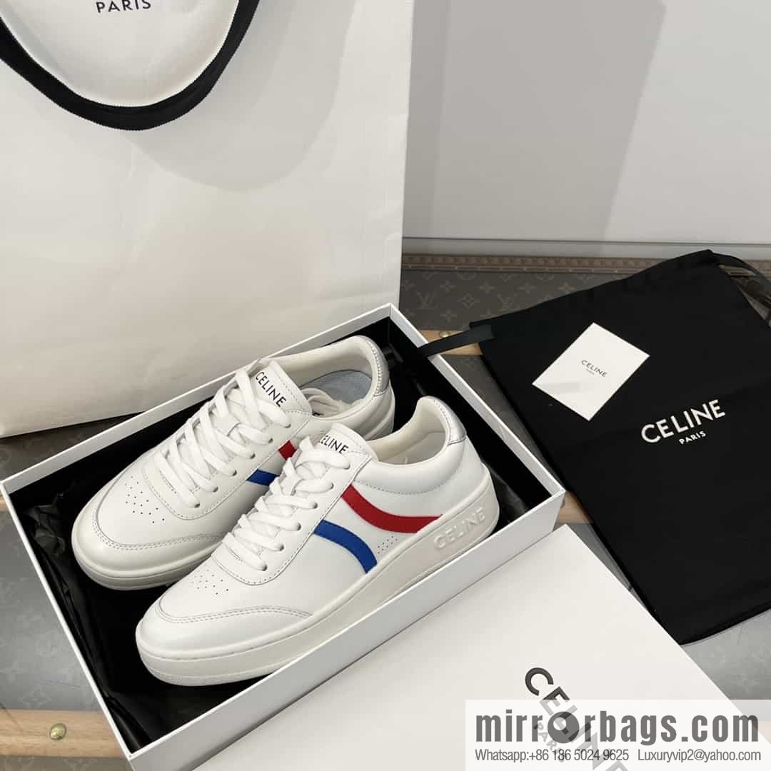 𝗖𝐄*𝐋𝗜𝗡𝗘 Sailin Leather low-top flat white shoes