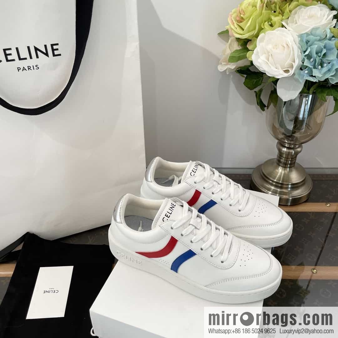 𝗖𝐄*𝐋𝗜𝗡𝗘 Sailin Leather low-top flat white shoes