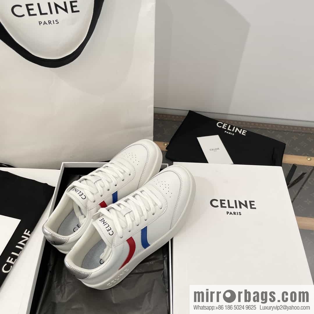 𝗖𝐄*𝐋𝗜𝗡𝗘 Sailin Leather low-top flat white shoes