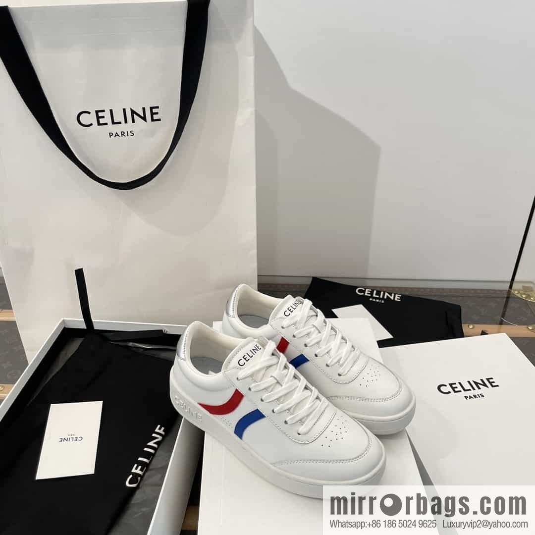 𝗖𝐄*𝐋𝗜𝗡𝗘 Sailin Leather low-top flat white shoes
