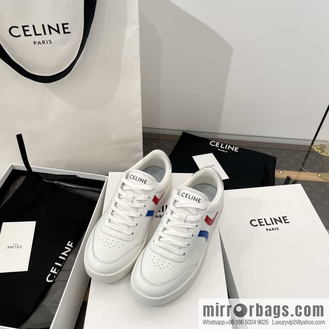𝗖𝐄*𝐋𝗜𝗡𝗘 Sailin Leather low-top flat white shoes
