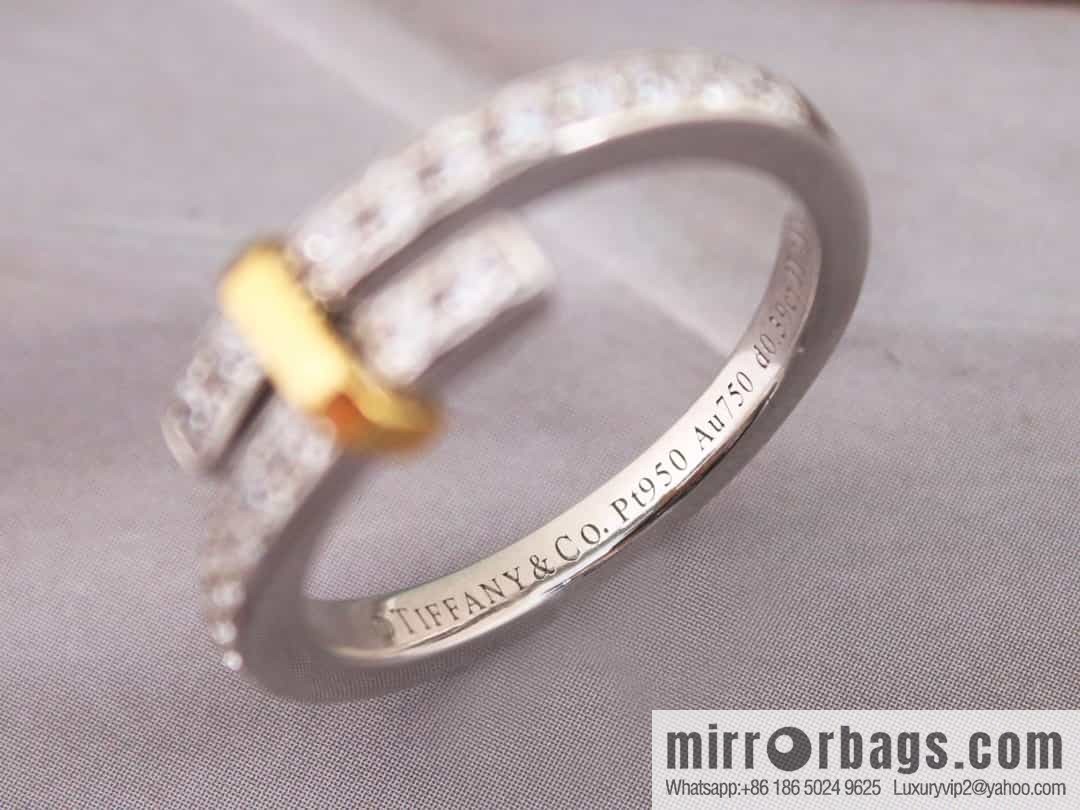 New ☑️ Tiffany & Co. Tiffany Edge Series Color Separation Ring