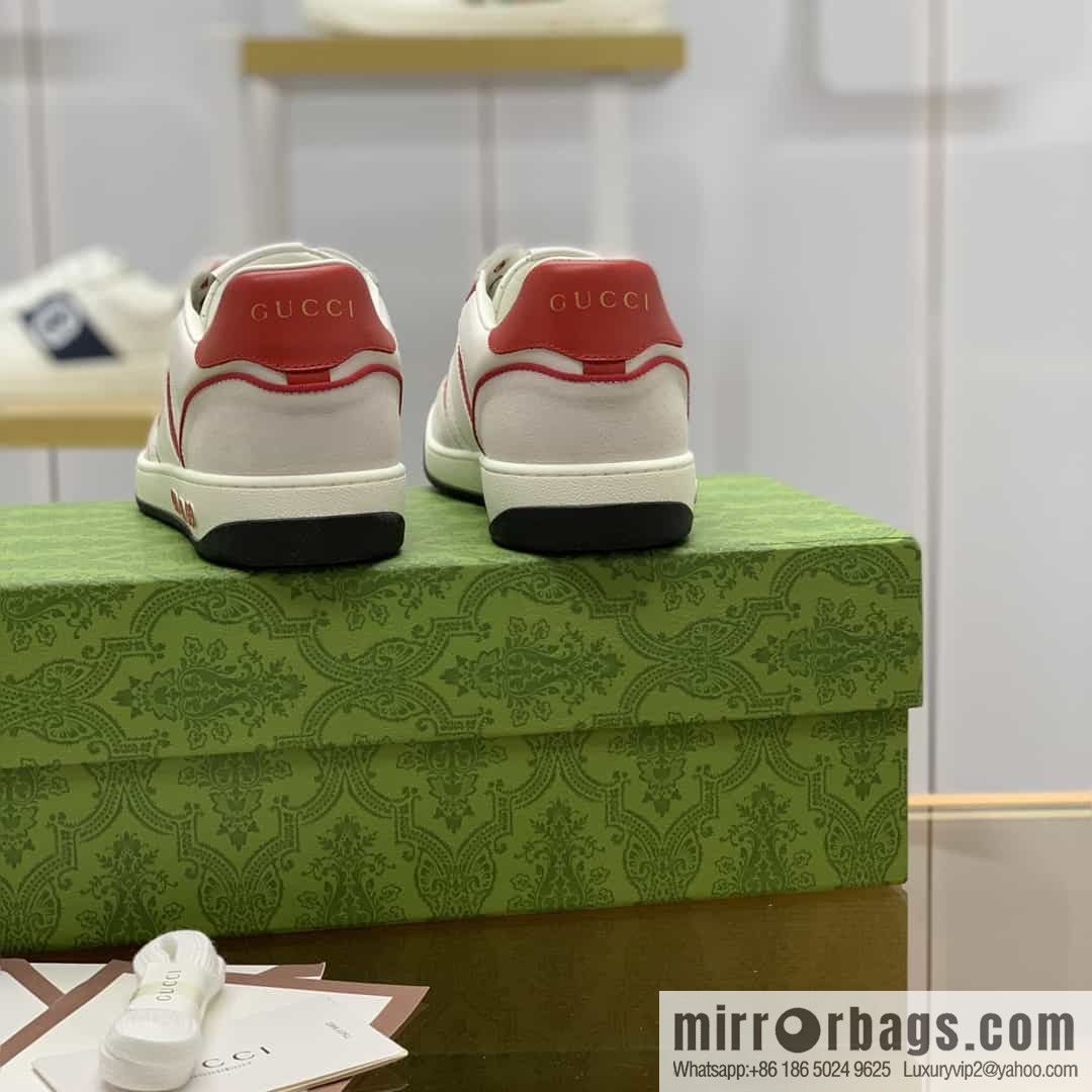 Gucci Gucci uses color matching leather men's casual shoes