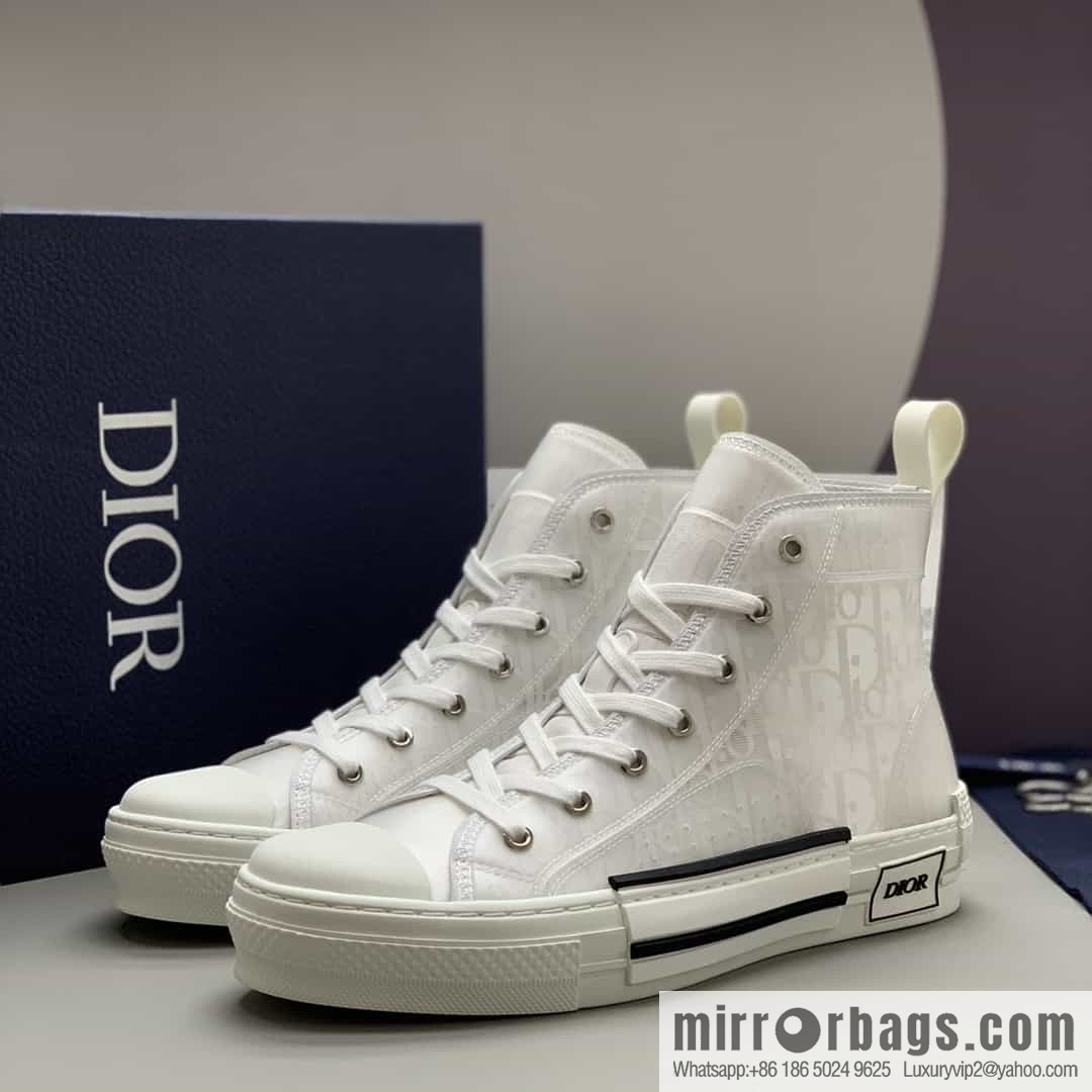 Dior uses black transparent mesh to carefully make B23 high-top shoes
