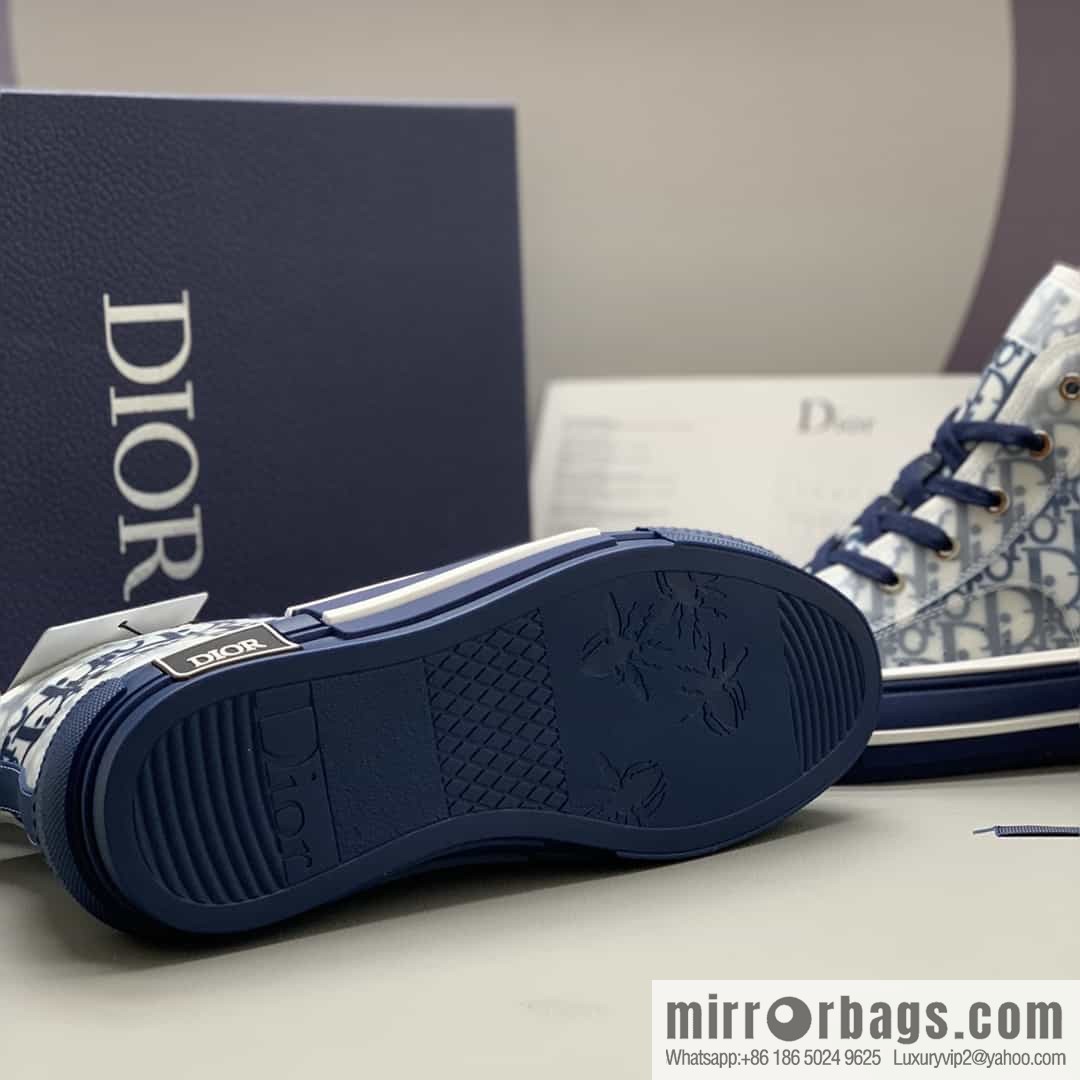 Dior uses black transparent mesh to carefully make B23 high-top shoes