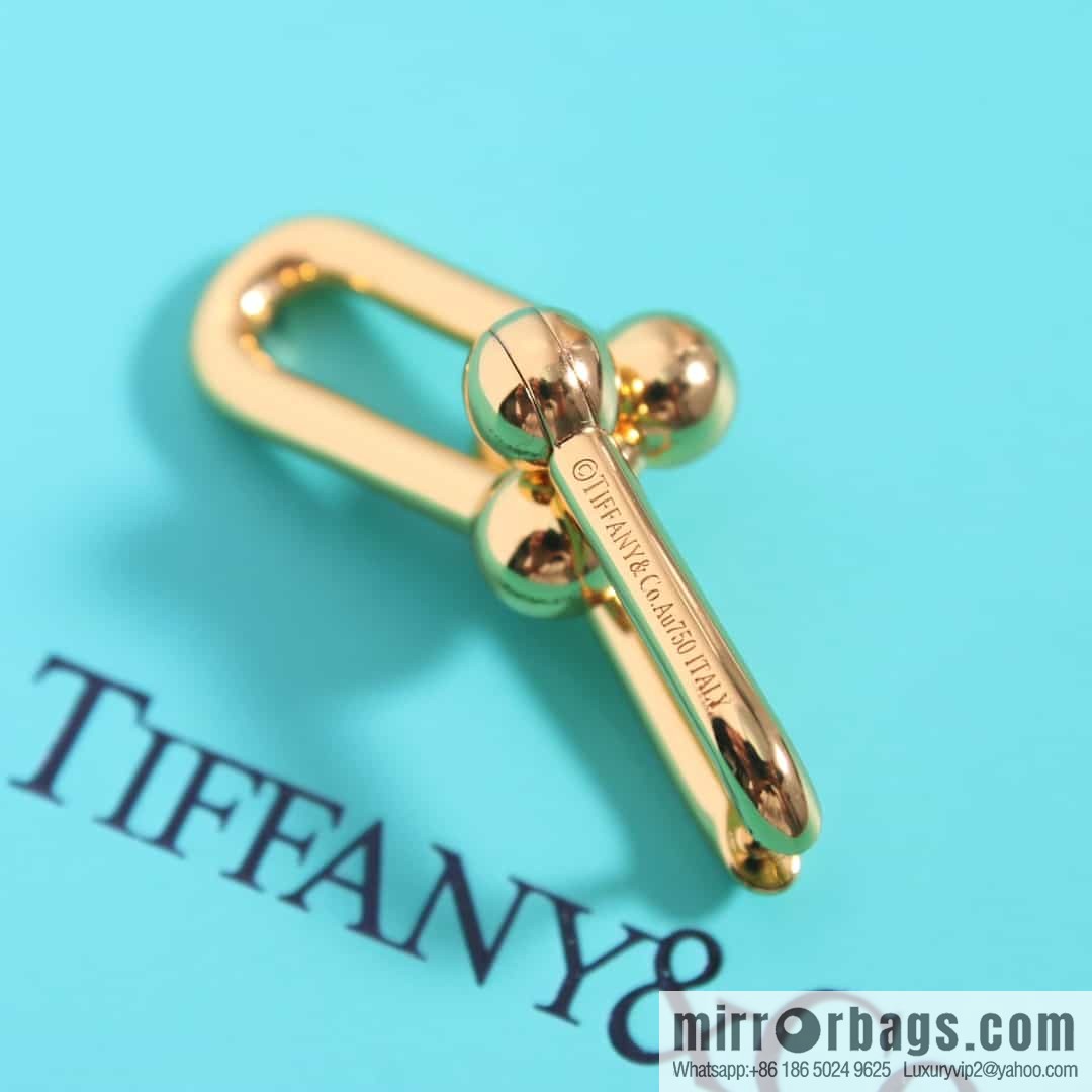 New ☑️ TIFFANY & Co. Tiffany HardWear series double ring horseshoe buckle earrings