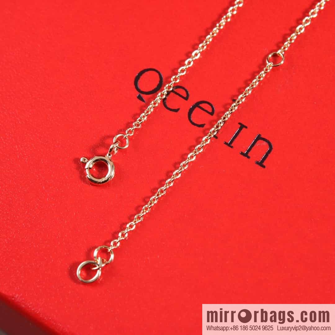Qeelin Qixi Festival Large Safety Lock Ruyi Lock Necklace