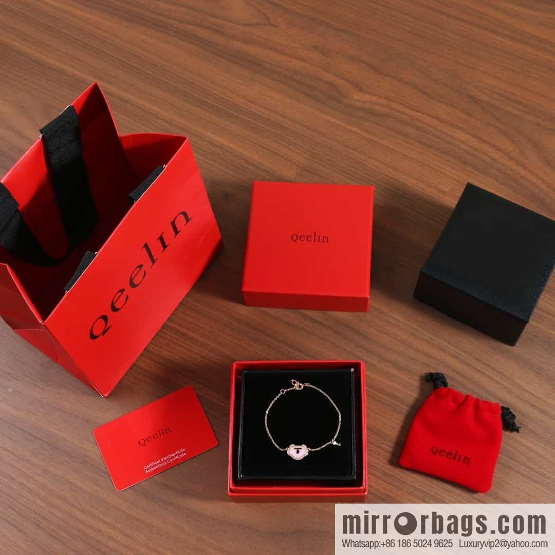Qeelin Qixi Festival Large Safety Lock Ruyi Lock, Bracelet