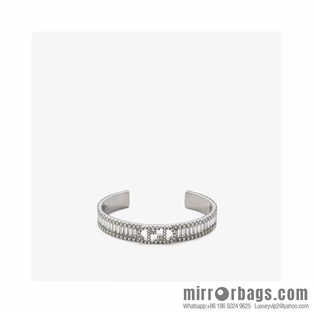New FENDI Fendi square diamond hollow letter bracelet bracelet
