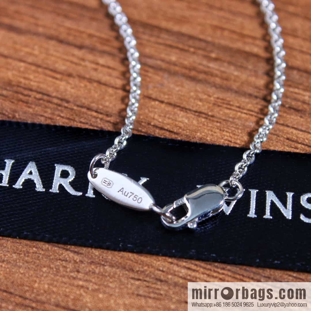 HARRY WINSTON HW Charms Gates Diamond Pendant, Door to Happiness Necklace
