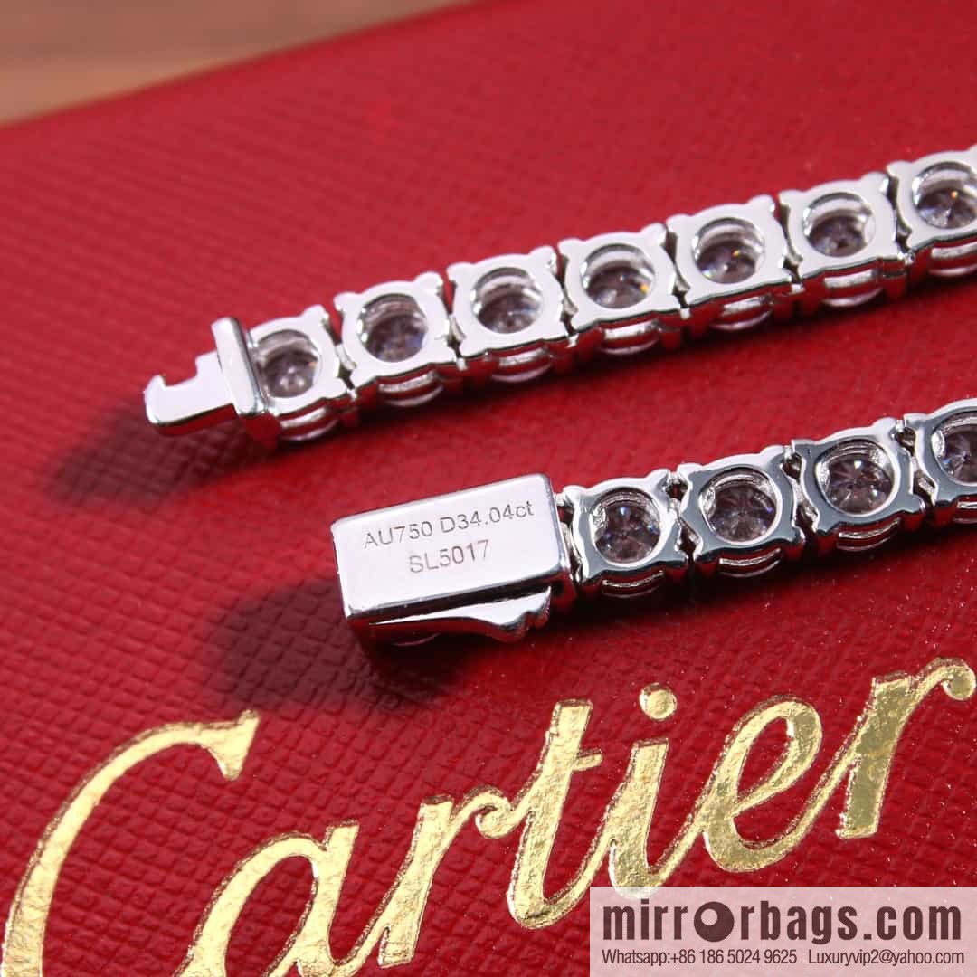 Cartier four-claw full diamond necklace
