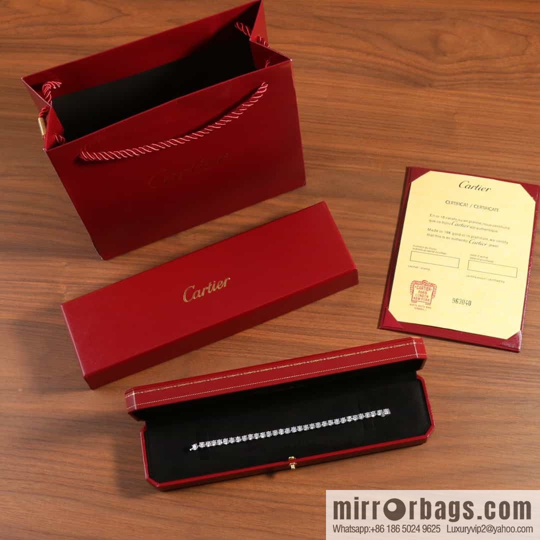 Cartier four-claw full diamond necklace