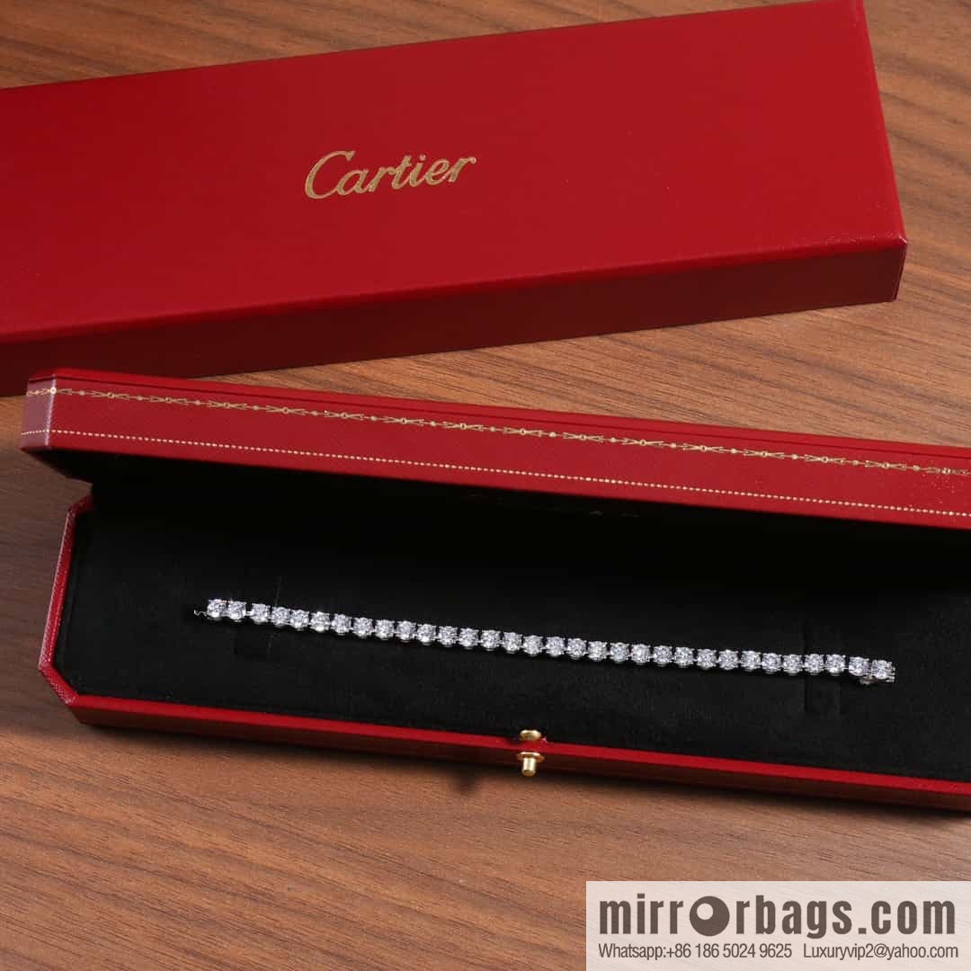 Cartier four-claw full diamond necklace