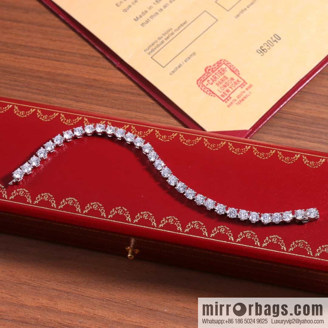 Cartier four-claw full diamond necklace