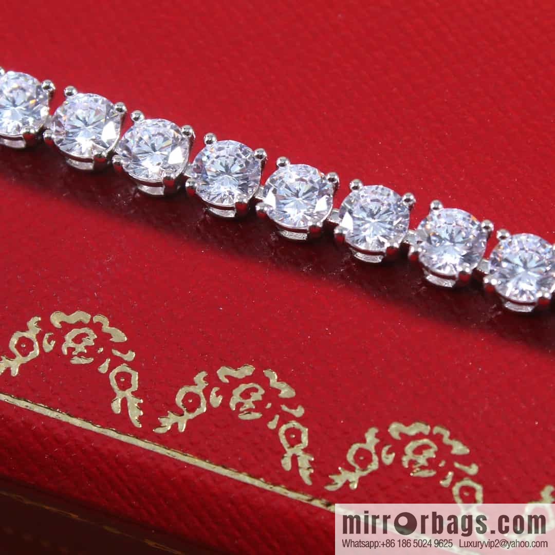 Cartier four-claw full diamond necklace