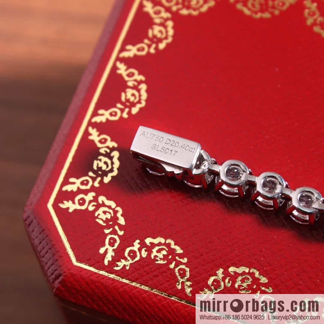 Cartier four-claw full diamond necklace