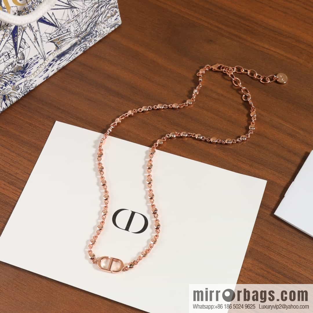 New ☑️ Dior rose gold CD necklace, bracelet
