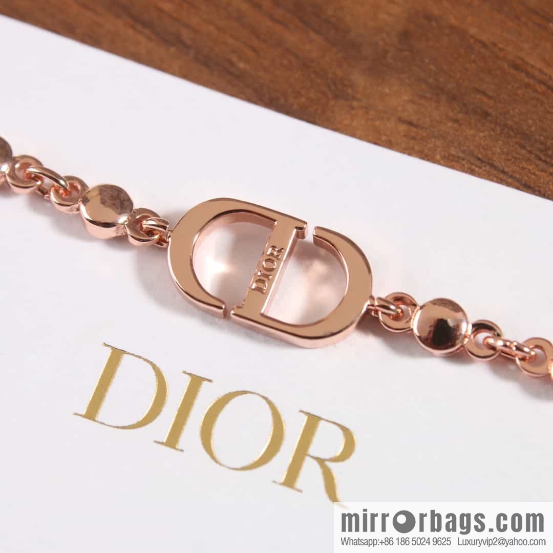 New ☑️ Dior rose gold CD necklace, bracelet