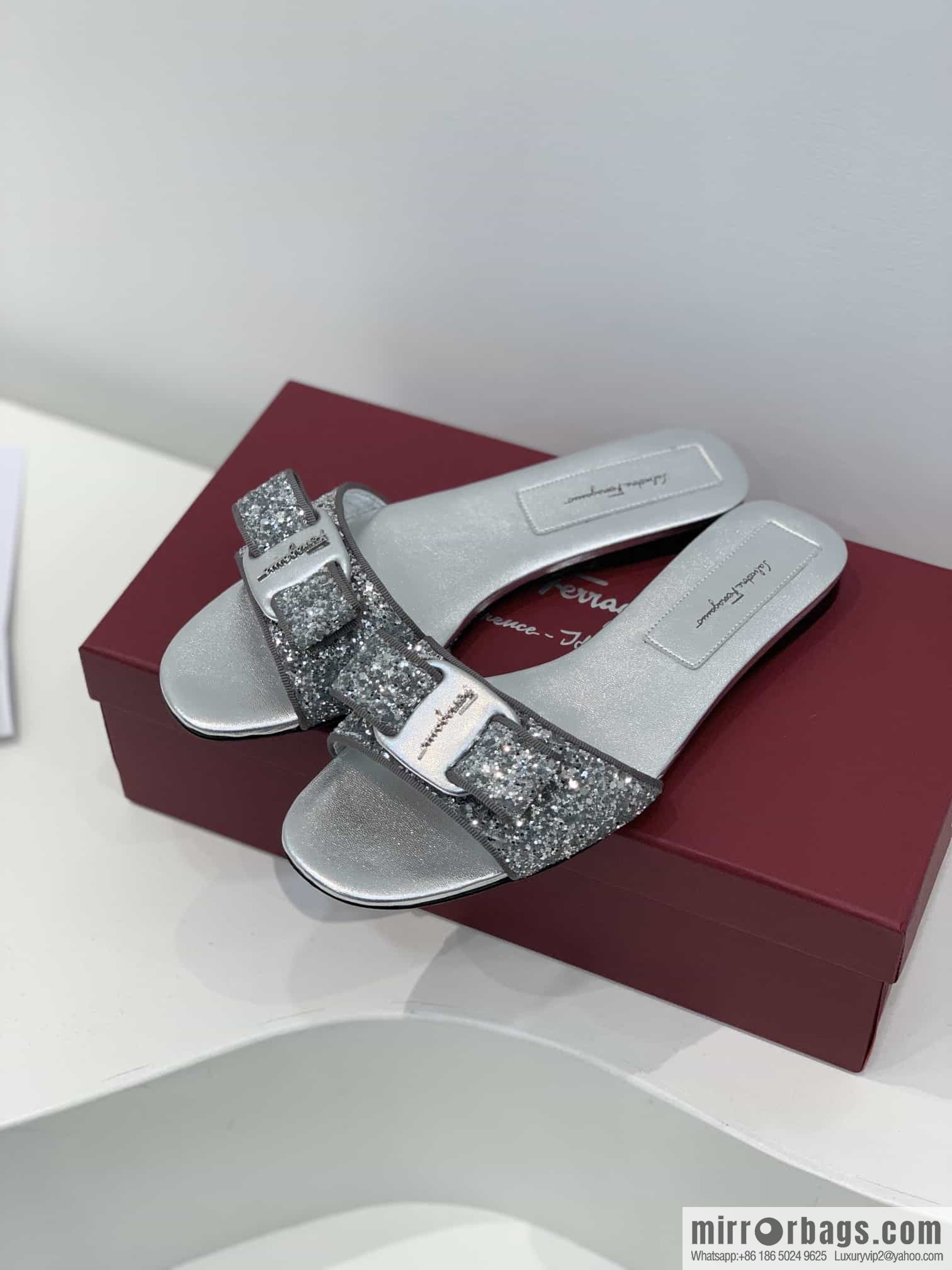 SF ✔️ salvatore Ferragamo ✔️ new sequined BlingBling slippers