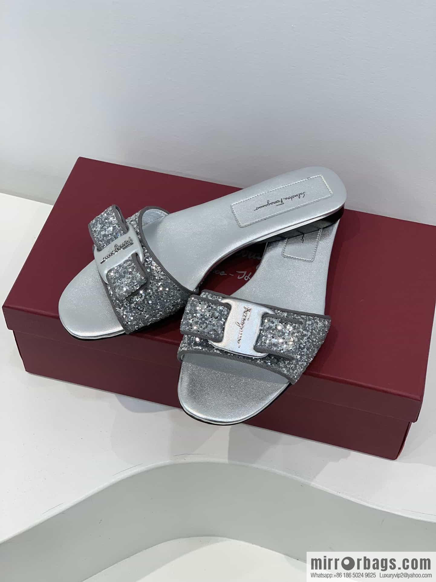 SF ✔️ salvatore Ferragamo ✔️ new sequined BlingBling slippers