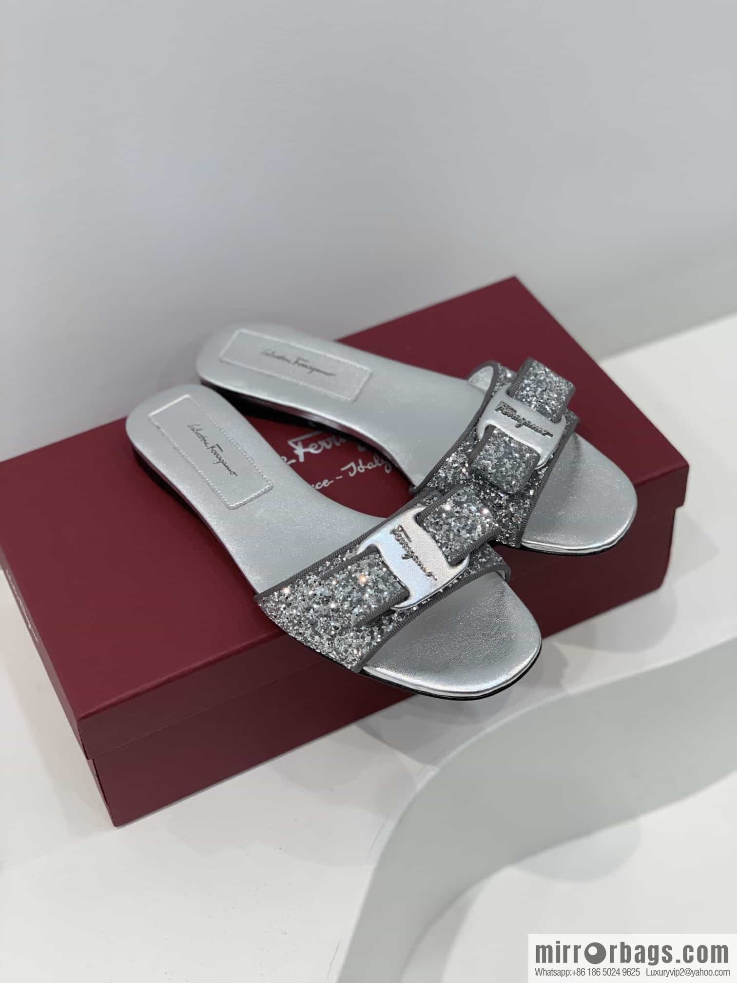 SF ✔️ salvatore Ferragamo ✔️ new sequined BlingBling slippers