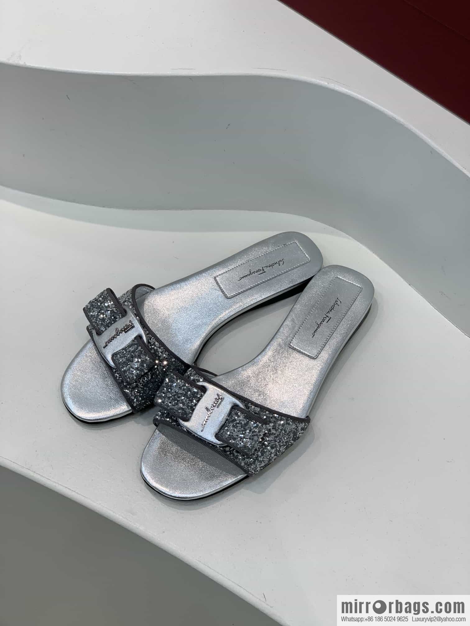 SF ✔️ salvatore Ferragamo ✔️ new sequined BlingBling slippers