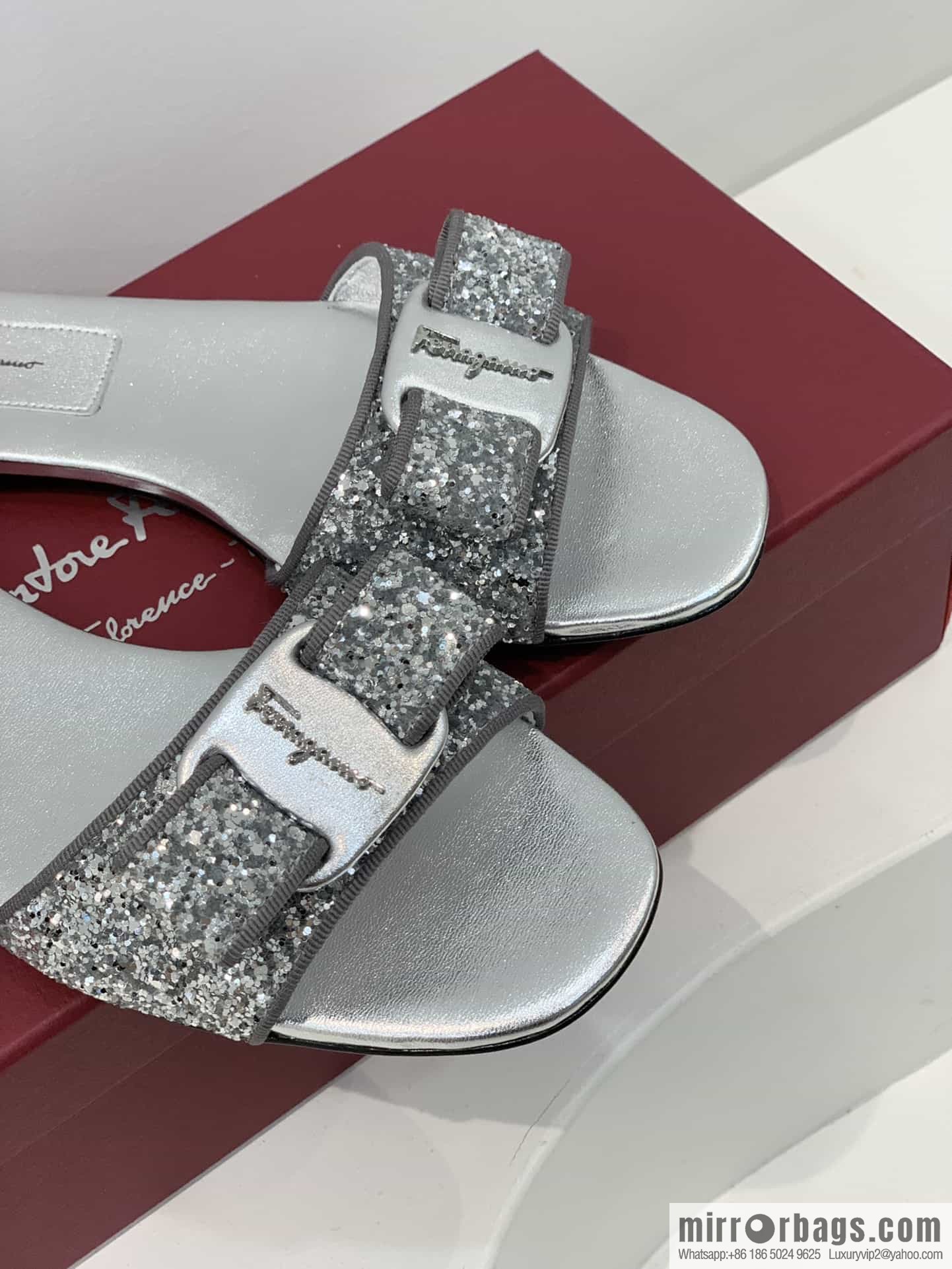 SF ✔️ salvatore Ferragamo ✔️ new sequined BlingBling slippers