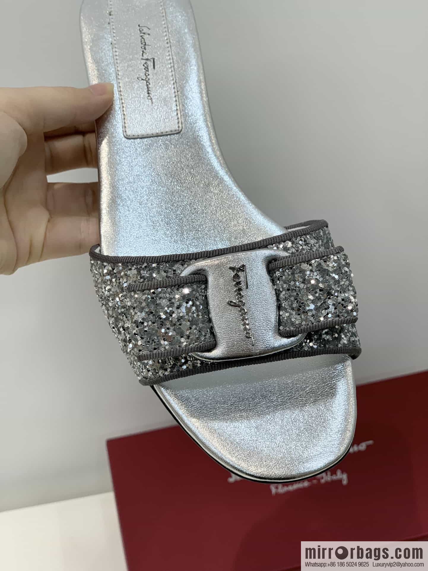 SF ✔️ salvatore Ferragamo ✔️ new sequined BlingBling slippers