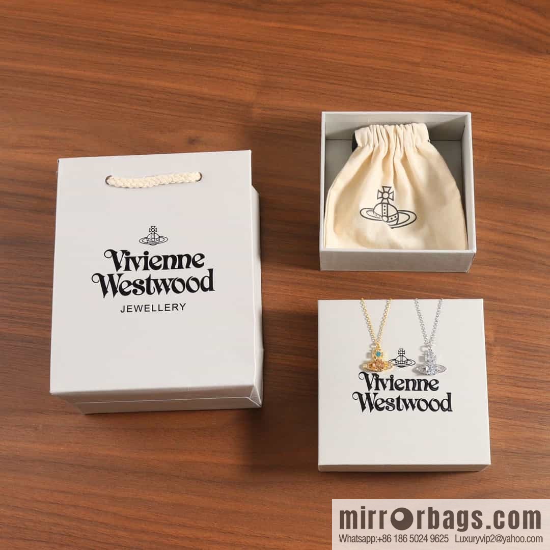 New ☑️ Vivienne Westwood Queen Mother Saturn Necklace