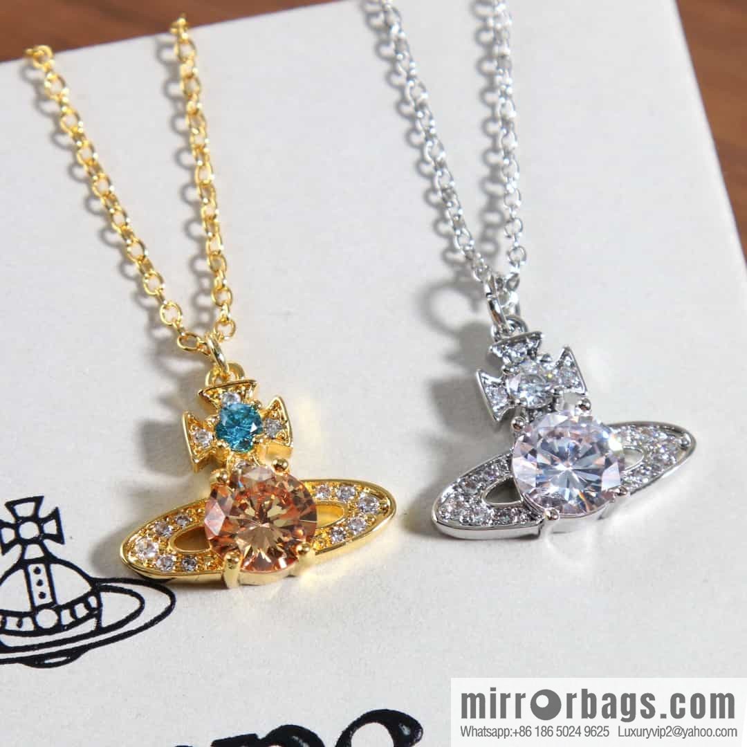 New ☑️ Vivienne Westwood Queen Mother Saturn Necklace