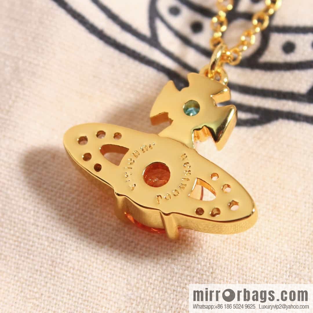 New ☑️ Vivienne Westwood Queen Mother Saturn Necklace